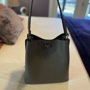 Coach Pebbled Leather Bucket Bag